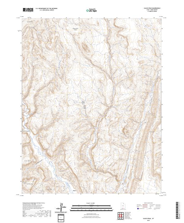 Calico Peak, UT — USGS 7.5-minute topo (2023)