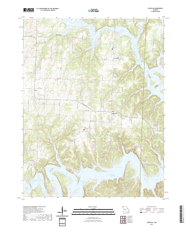 Leesville, MO — USGS 7.5-minute topo (2021)
