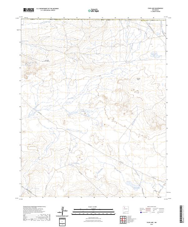 Star Lake, NM — USGS 7.5-minute topo (2023)