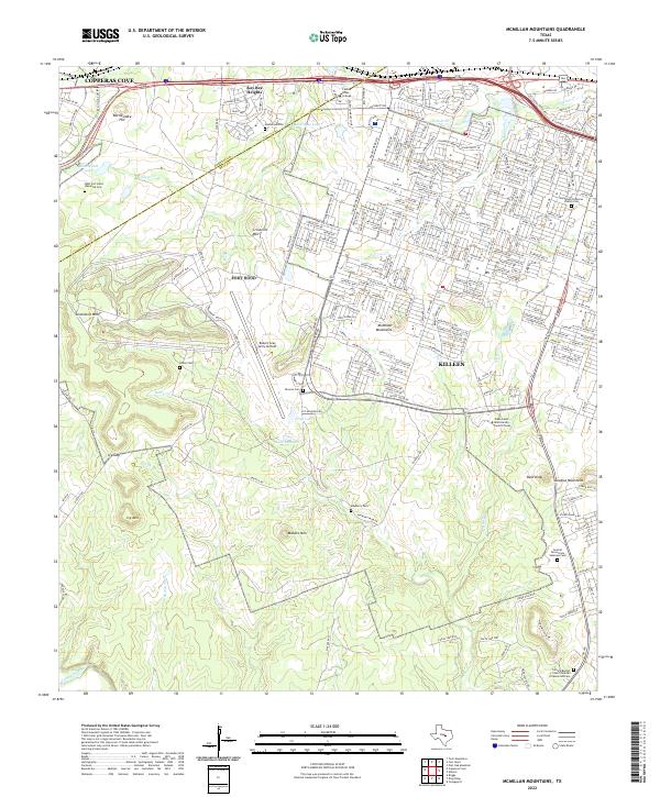 McMillan Mountains, TX — USGS 7.5-minute topo (2022)