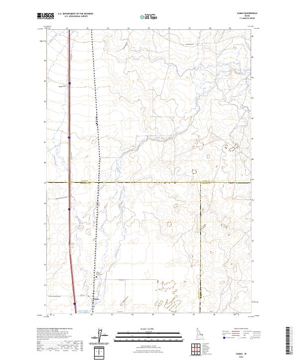 Camas, ID — USGS 7.5-minute topo (2023)