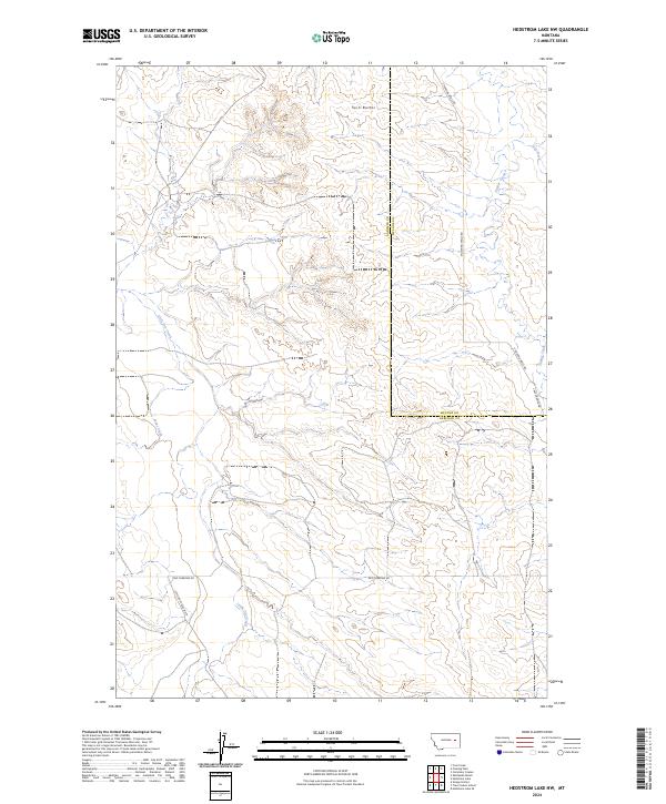 Hedstrom Lake NW, MT — USGS 7.5-minute topo (2024)