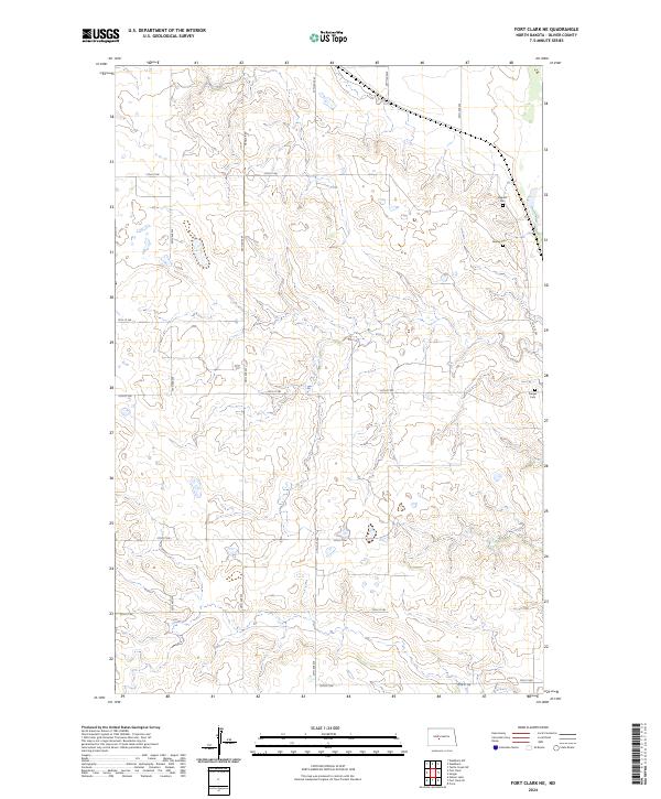 Fort Clark NE, ND — USGS 7.5-minute topo (2024)