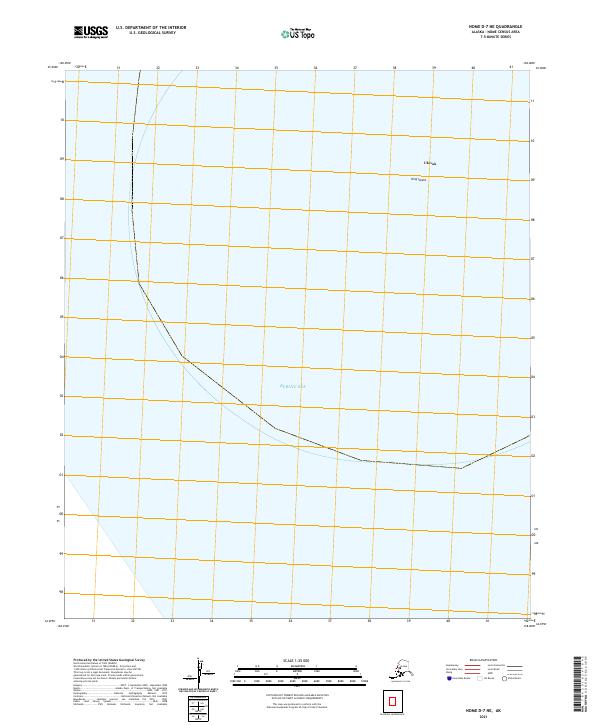 Nome D-7 NE, AK — USGS 7.5-minute topo (2021)