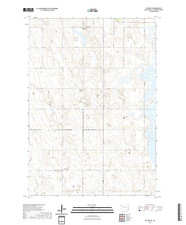 De Smet SE, SD — USGS 7.5-minute topo (2021)