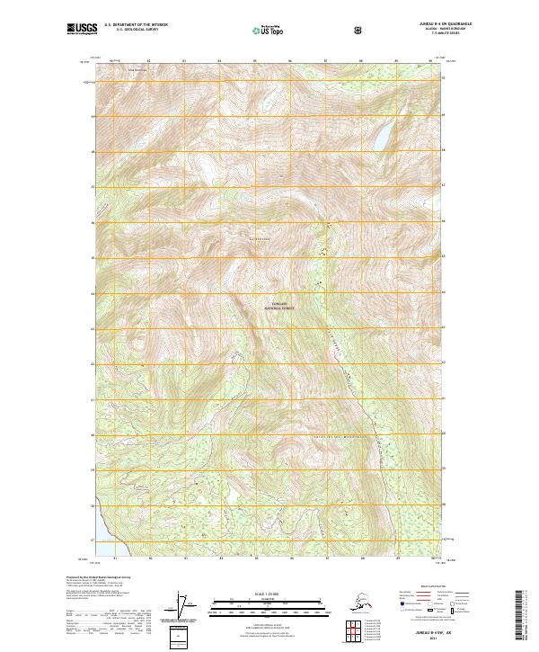 Juneau B-4 SW, AK — USGS 7.5-minute topo (2021)