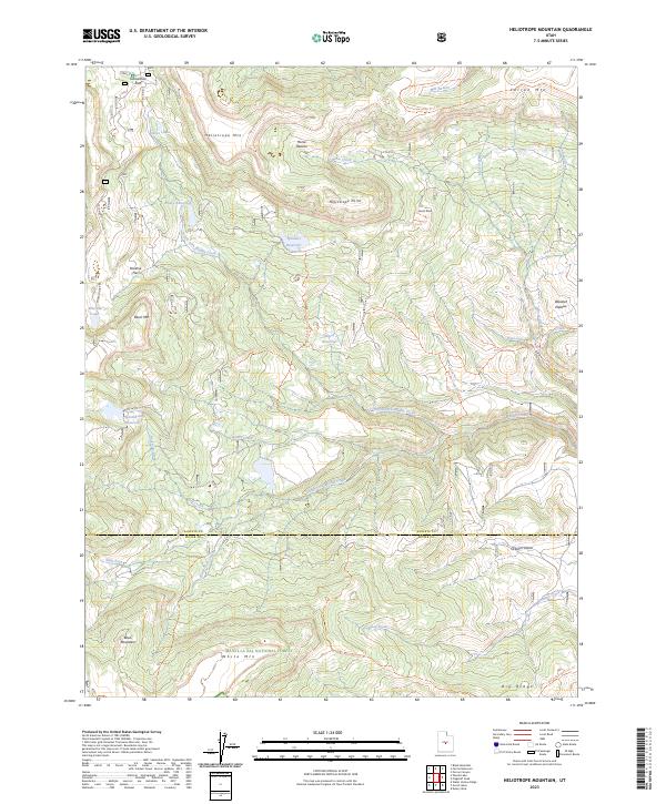 Heliotrope Mountain, UT — USGS 7.5-minute topo (2023)