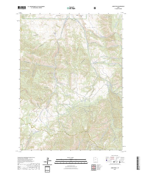 James Peak, UT — USGS 7.5-minute topo (2023)