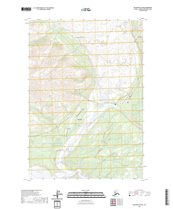 McCarthy B-6 NE, AK — USGS 7.5-minute topo (2023)