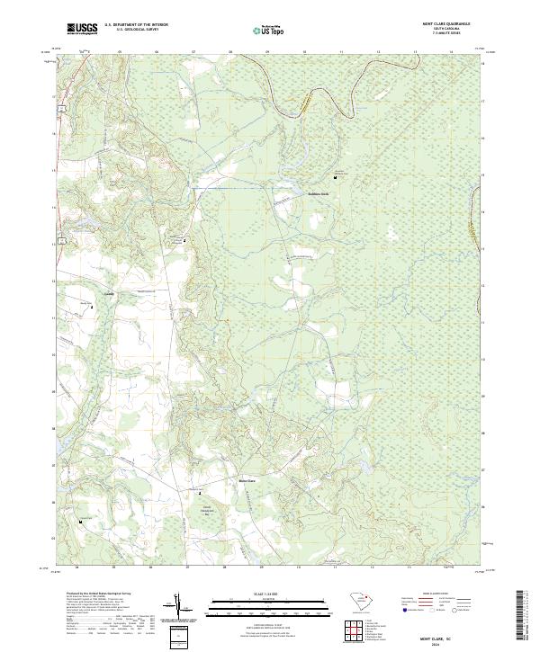 Mont Clare, SC — USGS 7.5-minute topo (2024)
