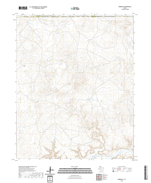 Romero SE, TX — USGS 7.5-minute topo (2022)