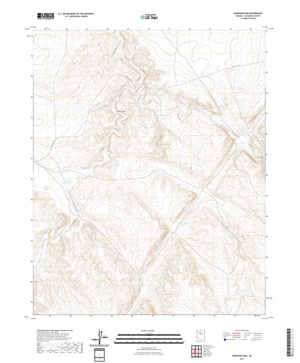 Markham Dam, AZ — USGS 7.5-minute topo (2021)