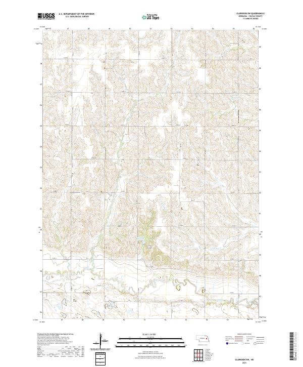 Clarkson SW, NE — USGS 7.5-minute topo (2021)