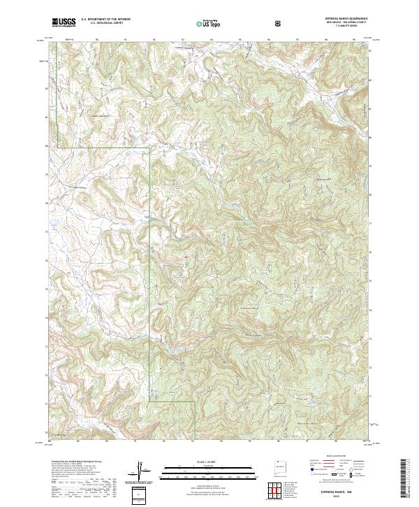 Espinosa Ranch, NM — USGS 7.5-minute topo (2023)