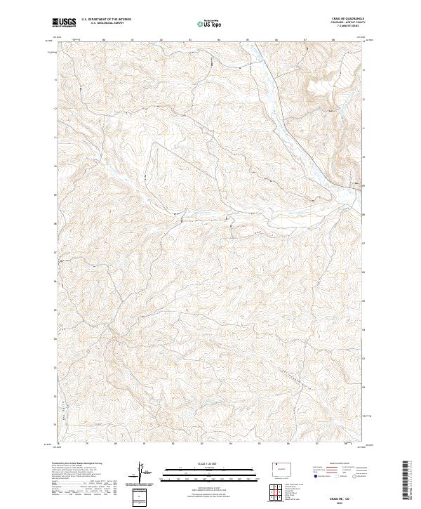 Craig NE, CO — USGS 7.5-minute topo (2022)