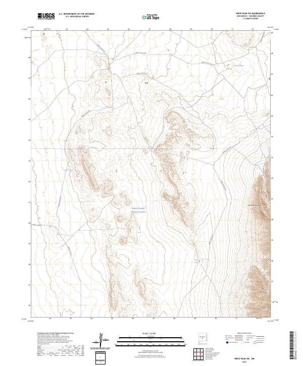 Wrye Peak SW, NM — USGS 7.5-minute topo (2023)