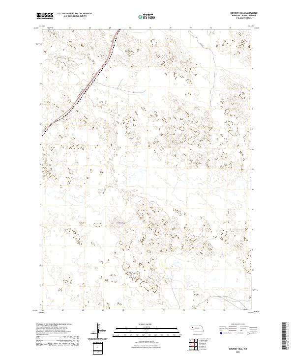 Cowboy Hill, NE — USGS 7.5-minute topo (2021)