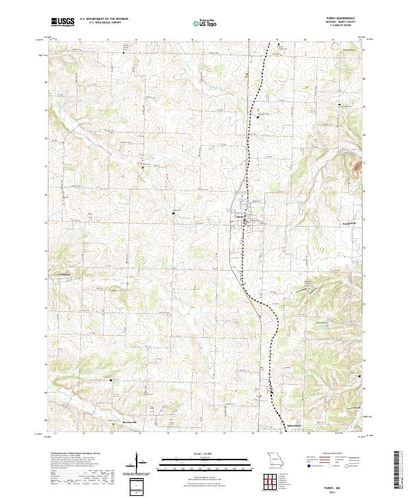 Purdy, MO — USGS 7.5-minute topo (2021)