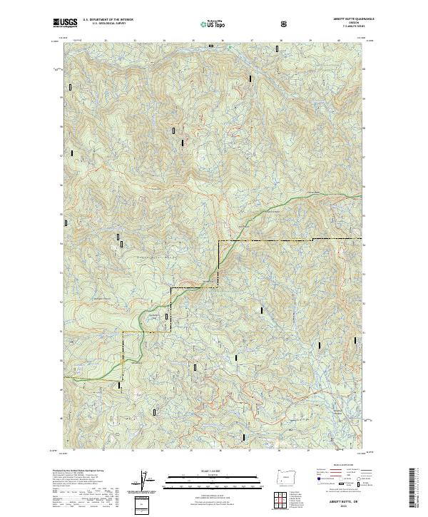 Abbott Butte, OR — USGS 7.5-minute topo (2023)
