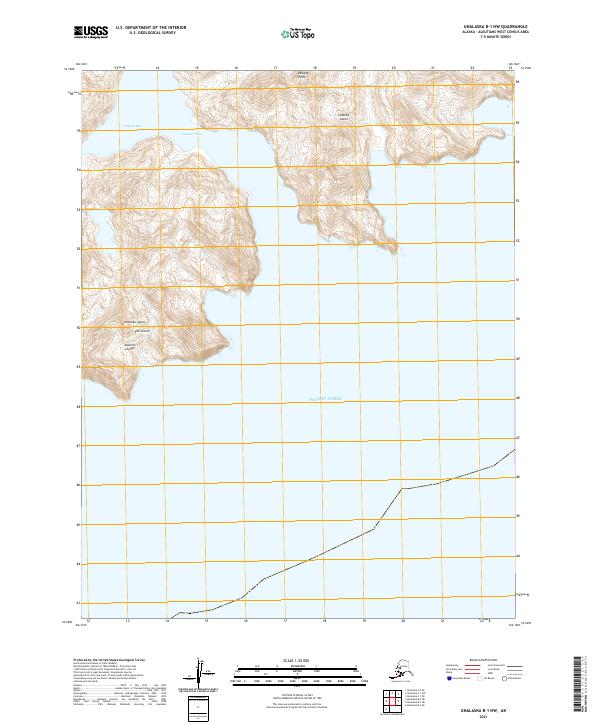 Unalaska B-1 NW, AK — USGS 7.5-minute topo (2021)