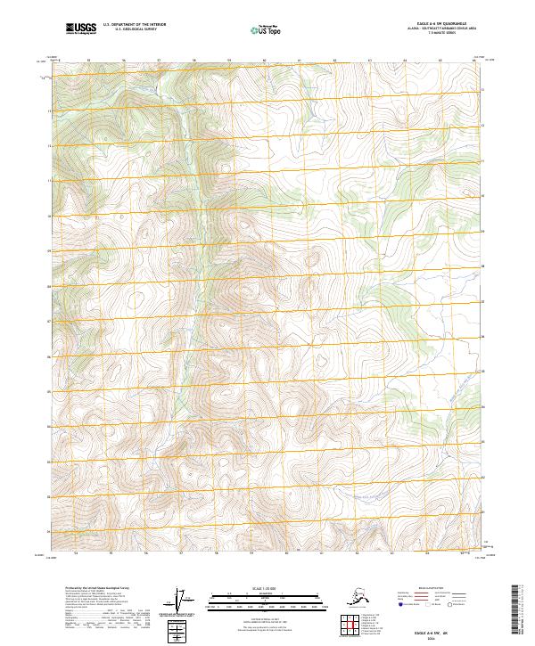 Eagle A-6 SW, AK — USGS 7.5-minute topo (2024)