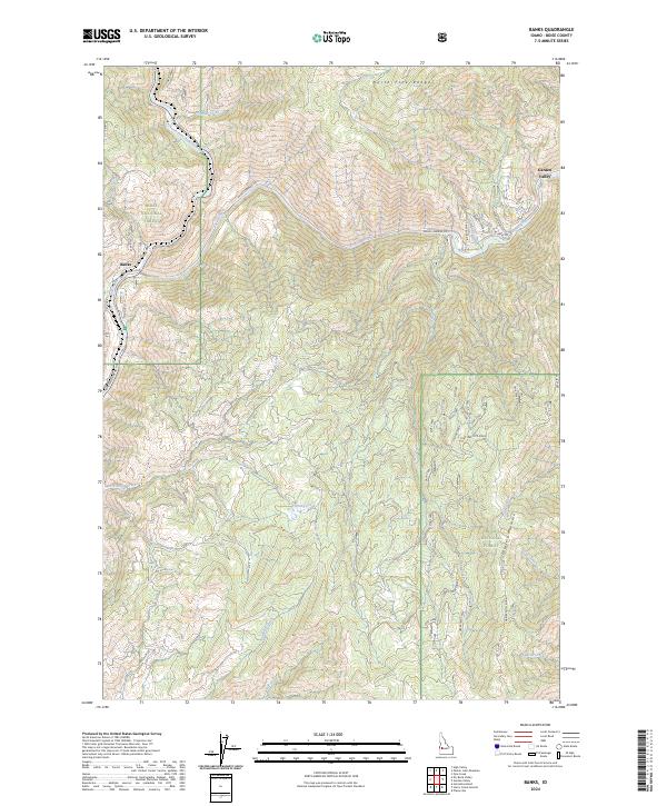 Banks, ID — USGS 7.5-minute topo (2024)
