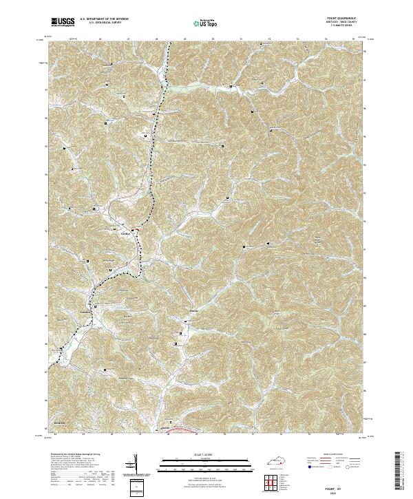 Fount, KY — USGS 7.5-minute topo (2022)