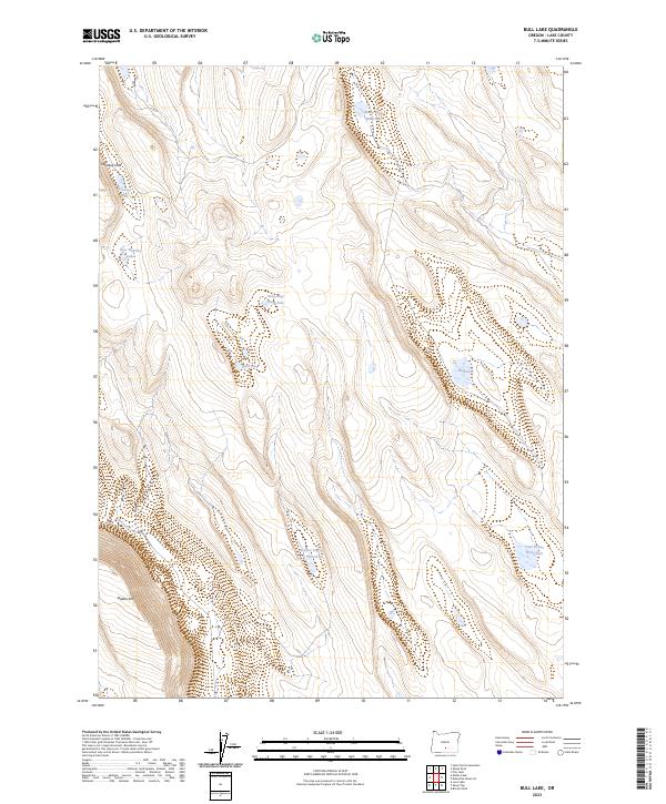 Bull Lake, OR — USGS 7.5-minute topo (2023)