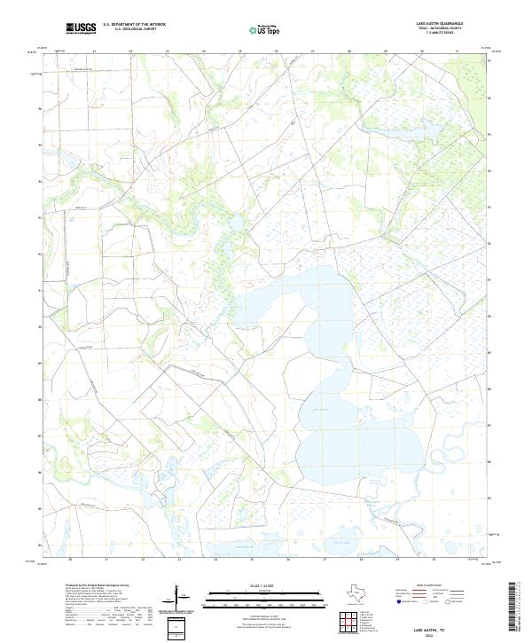 Lake Austin, TX — USGS 7.5-minute topo (2022)
