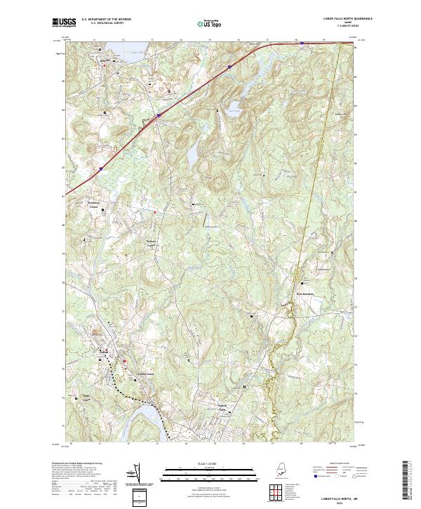 Lisbon Falls North, ME — USGS 7.5-minute topo (2024)