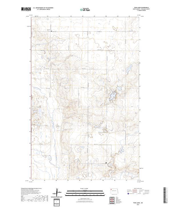 Twin Lakes, ND — USGS 7.5-minute topo (2024)
