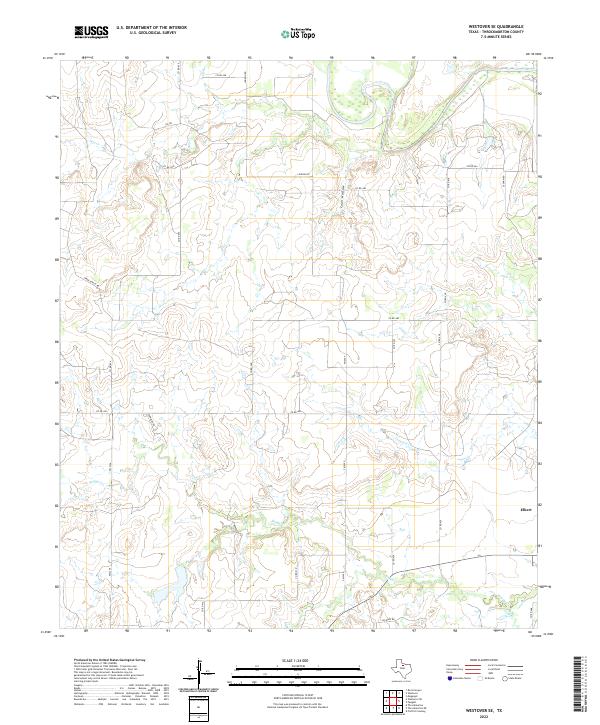 Westover SE, TX — USGS 7.5-minute topo (2022)