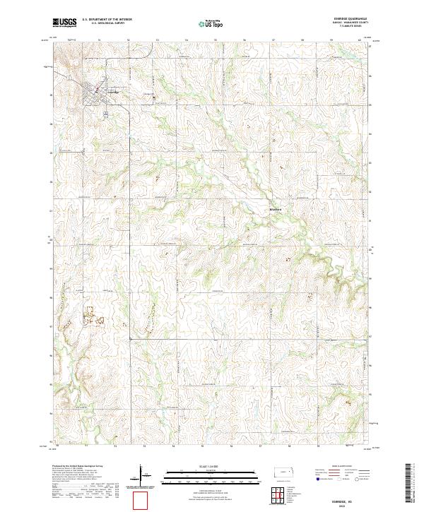 Eskridge, KS — USGS 7.5-minute topo (2022)