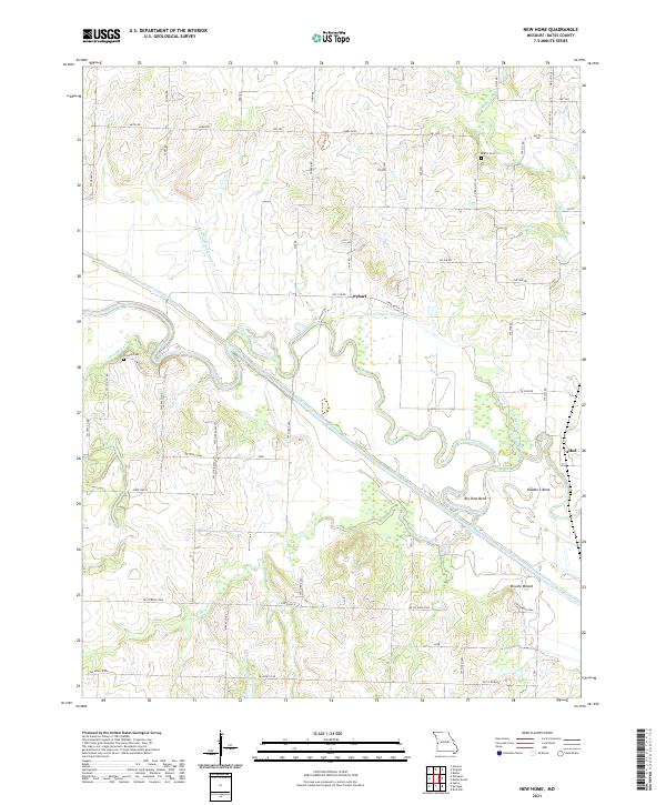 New Home, MO — USGS 7.5-minute topo (2021)