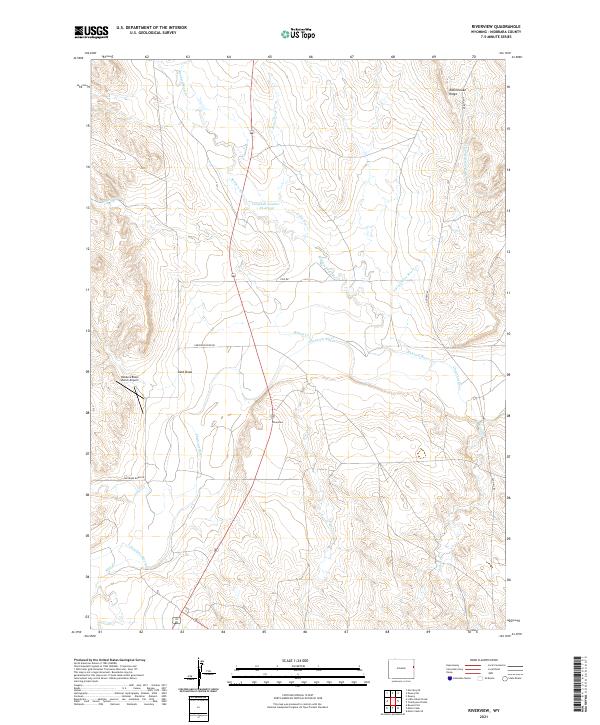 Riverview, WY — USGS 7.5-minute topo (2021)