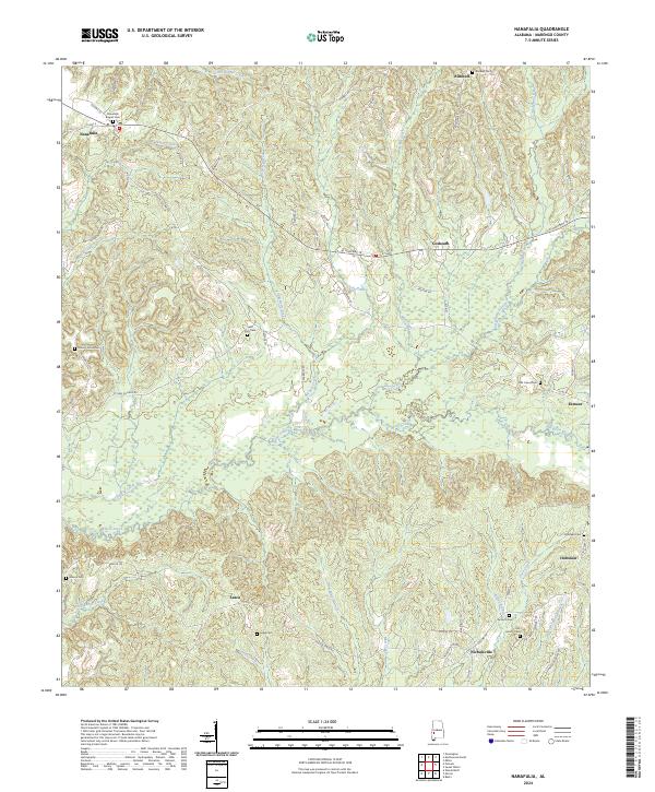 Nanafalia, AL — USGS 7.5-minute topo (2024)