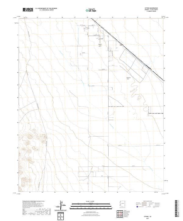 Utting, AZ — USGS 7.5-minute topo (2021)