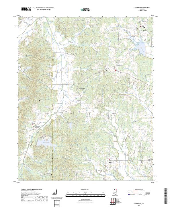 Jumpertown, MS — USGS 7.5-minute topo (2024)