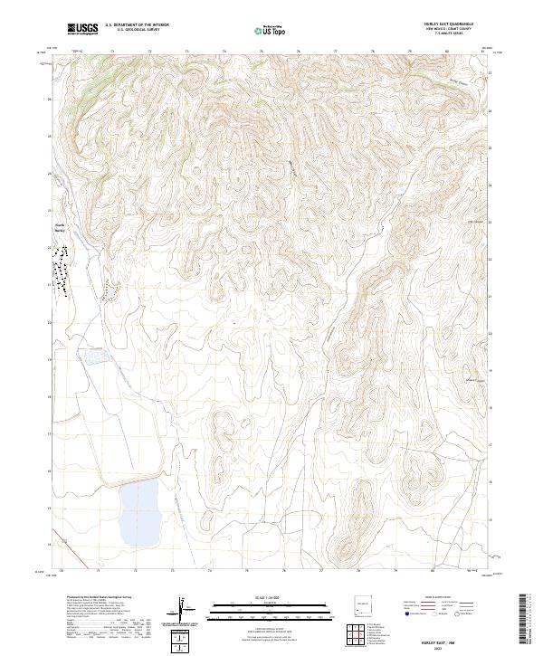 Hurley East, NM — USGS 7.5-minute topo (2023)