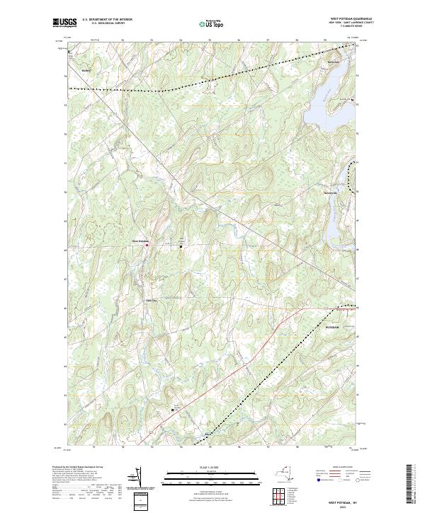 West Potsdam, NY — USGS 7.5-minute topo (2023)