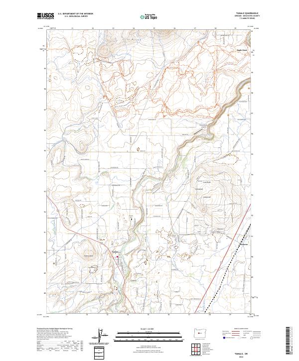 Tumalo, OR — USGS 7.5-minute topo (2024)