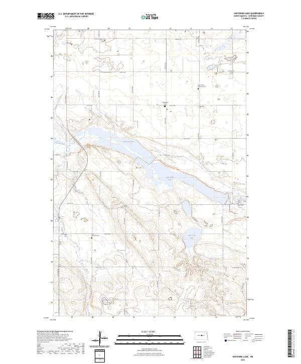 Sheyenne Lake, ND — USGS 7.5-minute topo (2024)