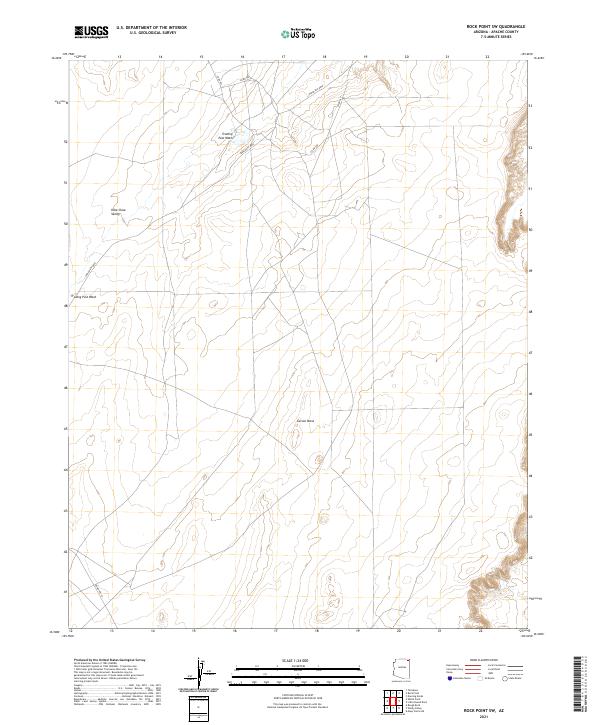 Rock Point SW, AZ — USGS 7.5-minute topo (2021)