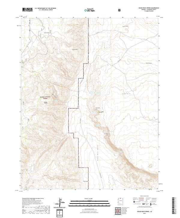 House Rock Spring, AZ — USGS 7.5-minute topo (2021)