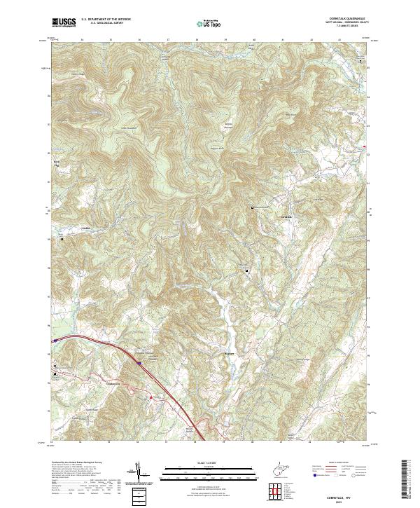 Cornstalk, WV — USGS 7.5-minute topo (2023)