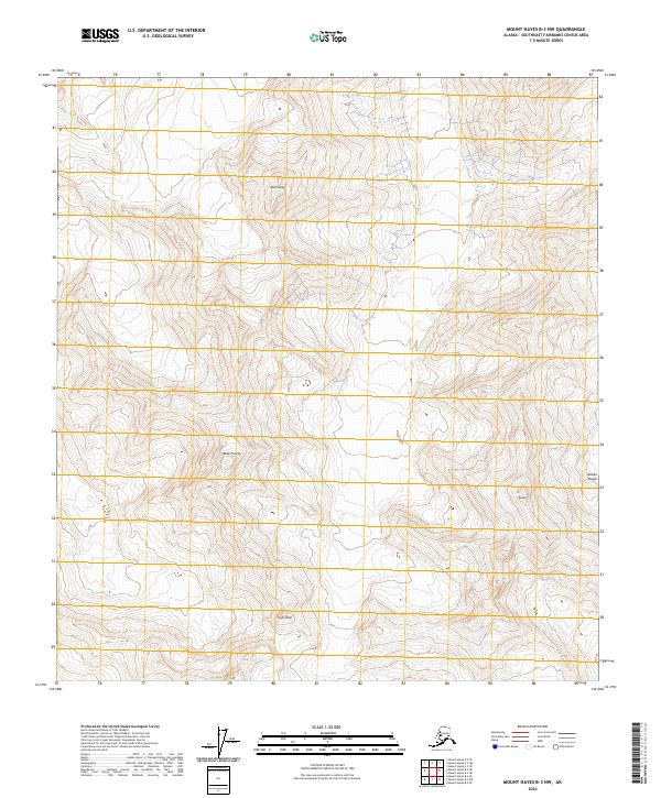 Mount Hayes B-3 NW, AK — USGS 7.5-minute topo (2024)