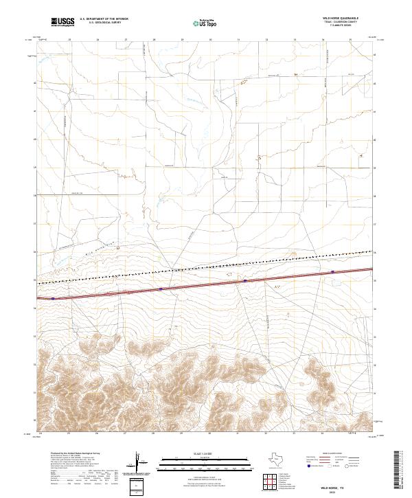 Wild Horse, TX — USGS 7.5-minute topo (2022)