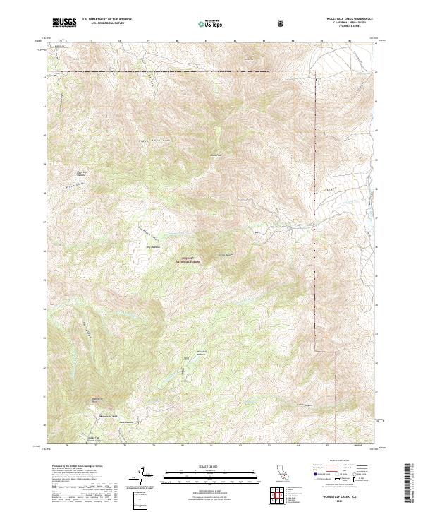 Woolstalf Creek, CA — USGS 7.5-minute topo (2021)