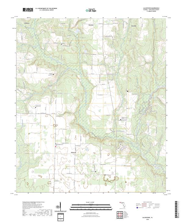 Allentown, FL — USGS 7.5-minute topo (2024)