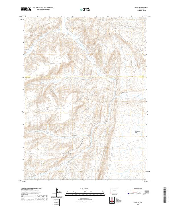 Elkol SW, WY — USGS 7.5-minute topo (2021)